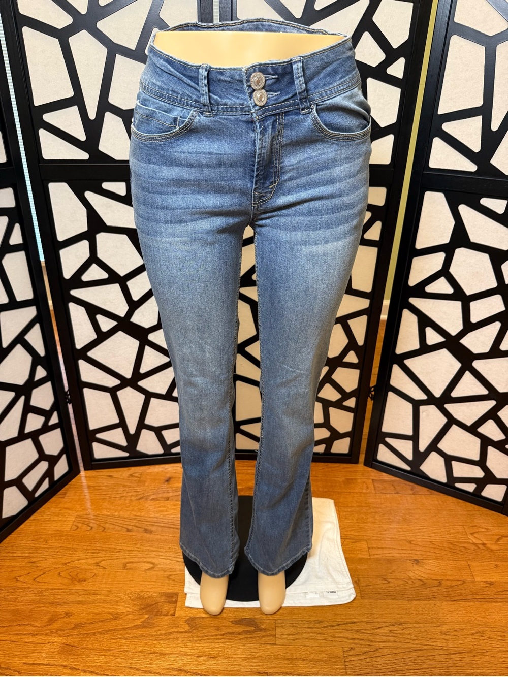 Wallflower Faded Blue Flare Jeans 9 Long
